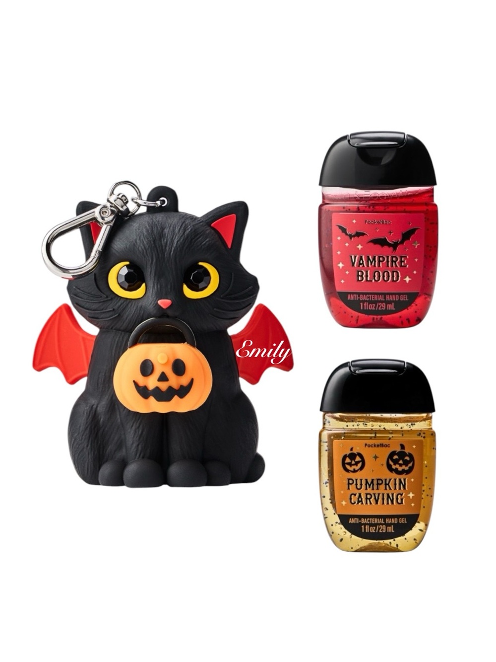 Bath & Body Works Halloween Black Cat Light-up PocketBac Holder